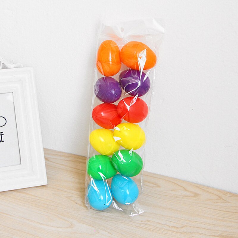Multi Color Plastic Egg Shells (12pcs)