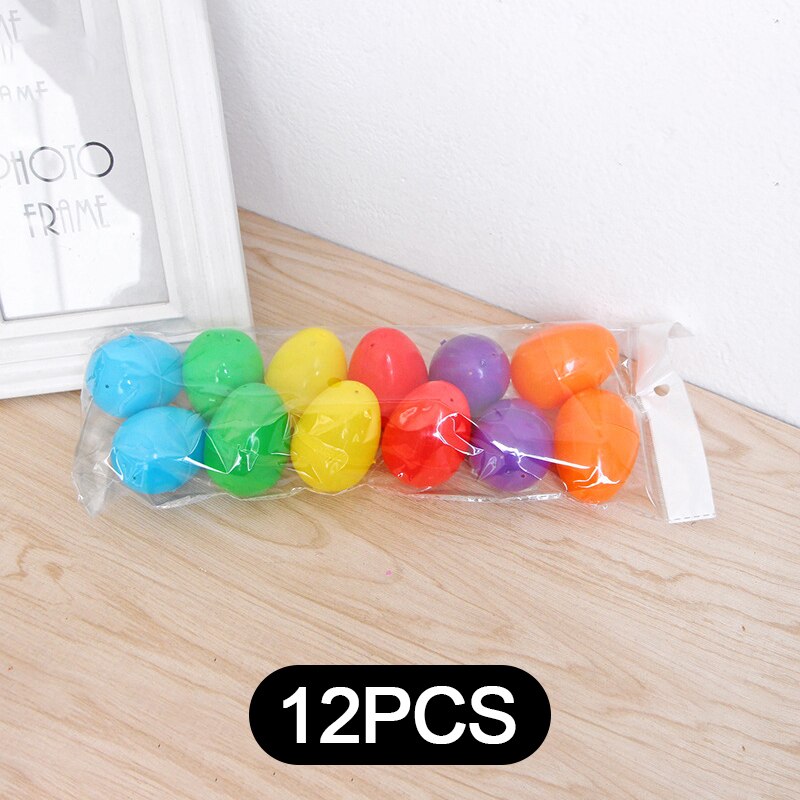 Multi Color Plastic Egg Shells (12pcs)