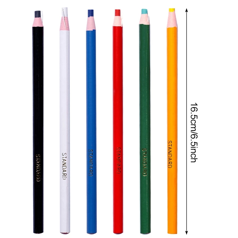 Multi Color Tailors Chalk Pencils (6pcs) Multi Color Tailors Chalk Pencils (6pcs)
