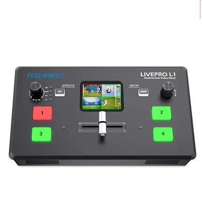Multi Format Video Mixer Switcher 4x HDMI Inputs Camera Production USB3.0 Live Streaming Youtube