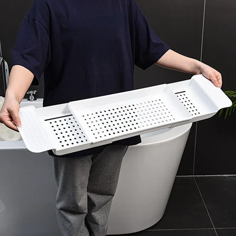 Multi-Function Retractable Bathtub Storage Rack Bath Tray Shelf Tub Towel Storage Shelf Kitchen Sink Drain Holder Multi-Function Retractable Bathtub Storage Rack Bath Tray Shelf Tub Towel Storage Shelf Kitchen Sink Drain Holder