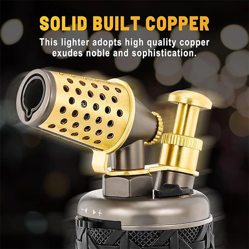 Multi-function Strong Gun Lighter Windproof Blue Flame One-touch Lock Fire Retro Appearance Design Cigar Lighter Multi-function Strong Gun Lighter Windproof Blue Flame One-touch Lock Fire Retro Appearance Design Cigar Lighter