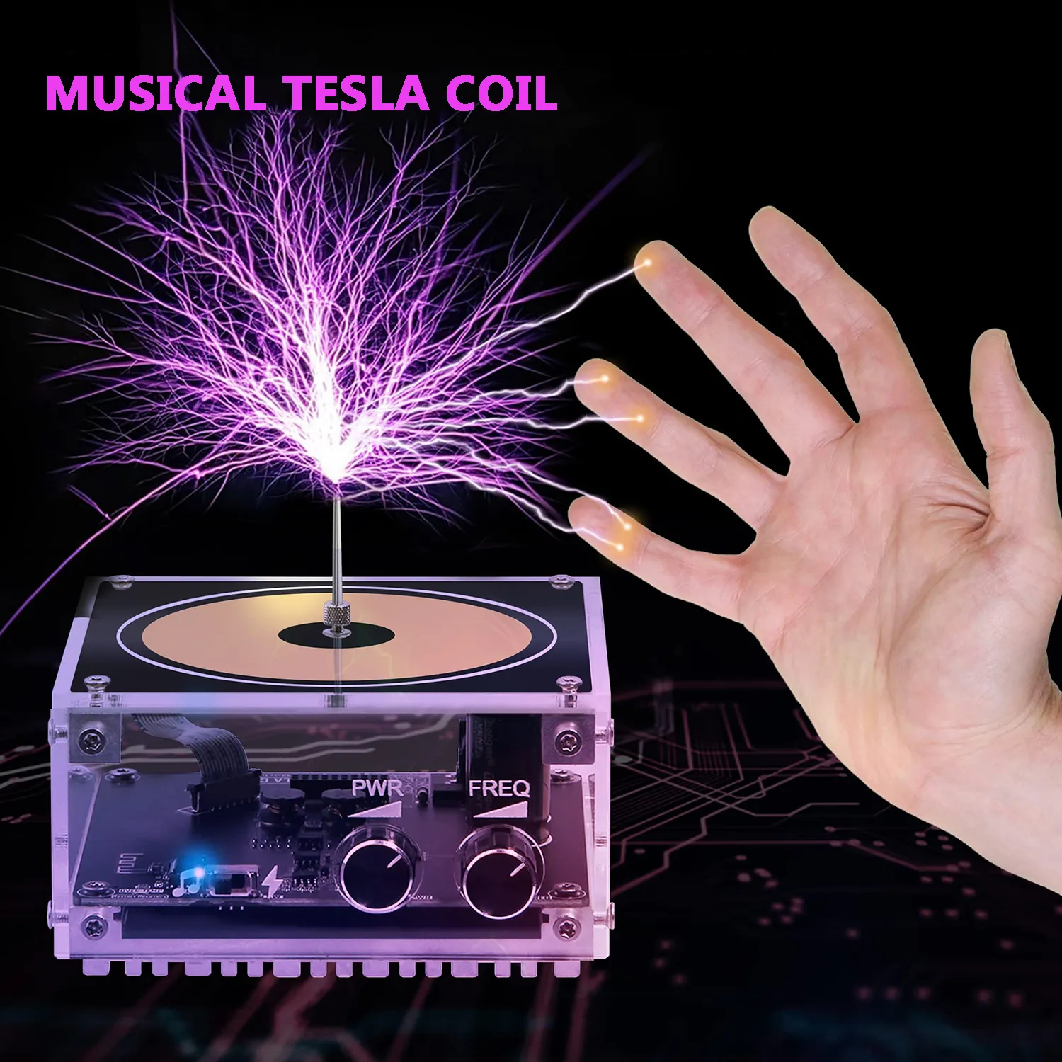Multi-Function Tesla Music Tesla Coil Speaker, Wireless Transmission Lighting, Science and Education Experimental Multi-Function Tesla Music Tesla Coil Speaker, Wireless Transmission Lighting, Science and Education Experimental