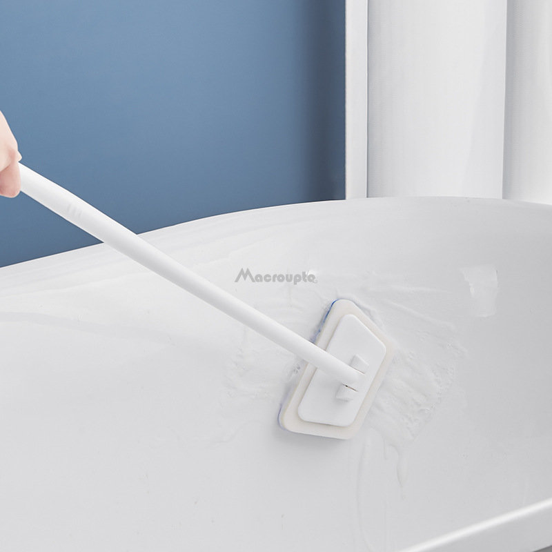 Multi Functional Bathroom Wall Brush Long Handle Removable Household Floor Bathtub Brushes Ceramic Tile Sponge Cleaning