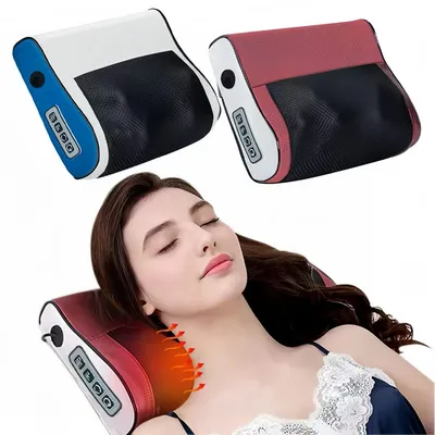 Multi Functional Neck and Shoulder Massager, a Household Neck and Back Kneading Tool with 6 Adjustable Hot Compress