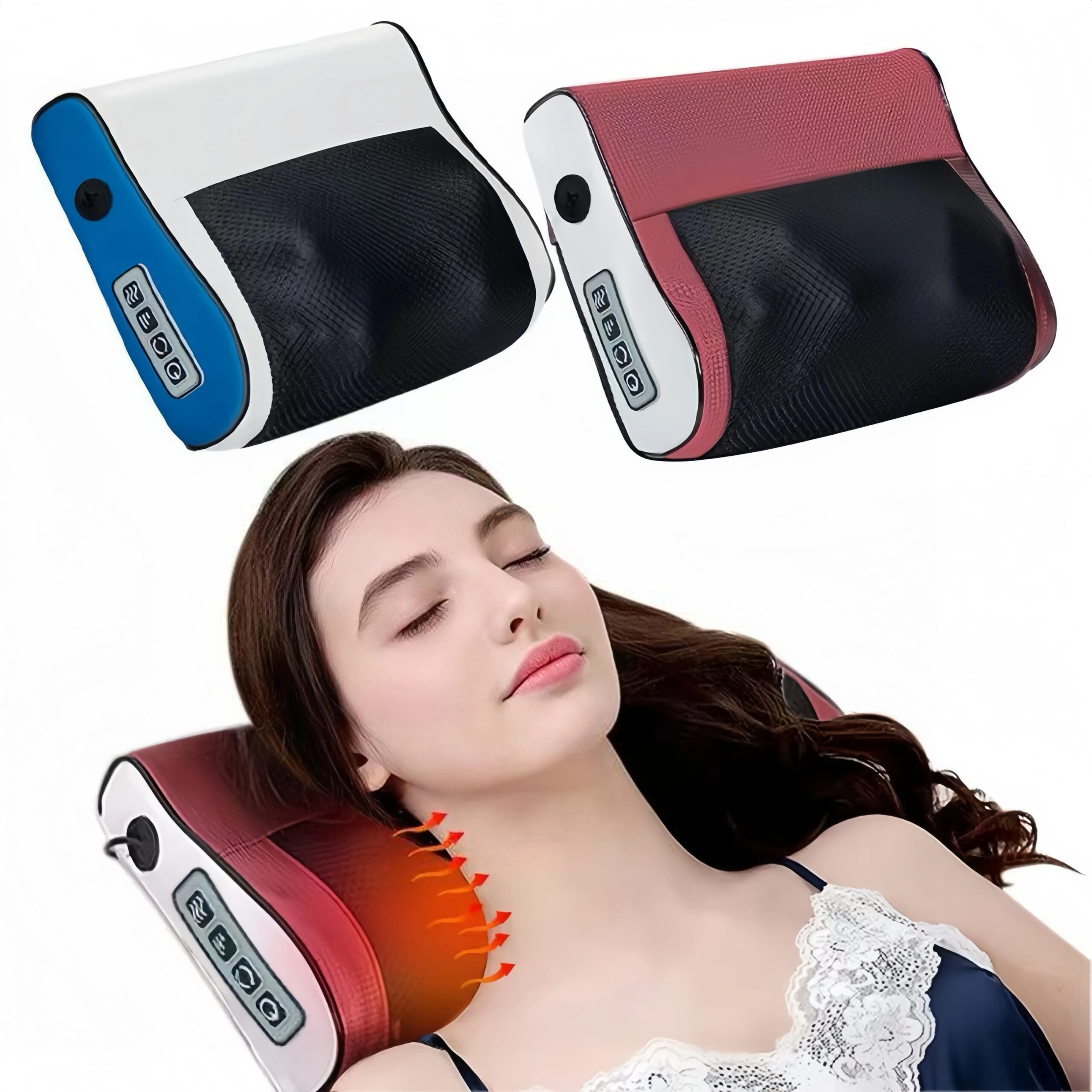 Multi Functional Neck and Shoulder Massager, a Household Neck and Back Kneading Tool with 6 Adjustable Hot Compress Multi Functional Neck and Shoulder Massager, a Household Neck and Back Kneading Tool with 6 Adjustable Hot Compress