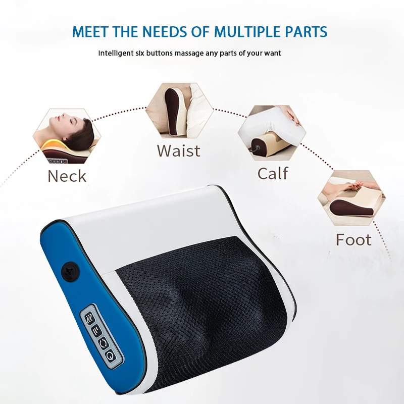 Multi Functional Neck and Shoulder Massager Household Neck and Back Kneading Tool with Multiple Adjustable Hot Compress