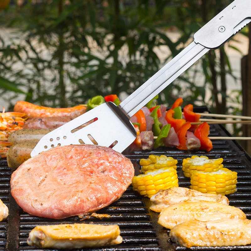 Multi Functional Spatula Tongs for Grilling