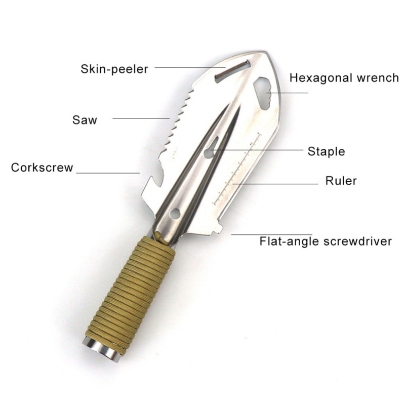 Multi Functional Steel Camping Trowel