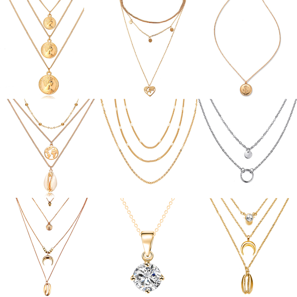 Multi Layered Necklace Fashion Accessory Multi Layered Necklace Fashion Accessory