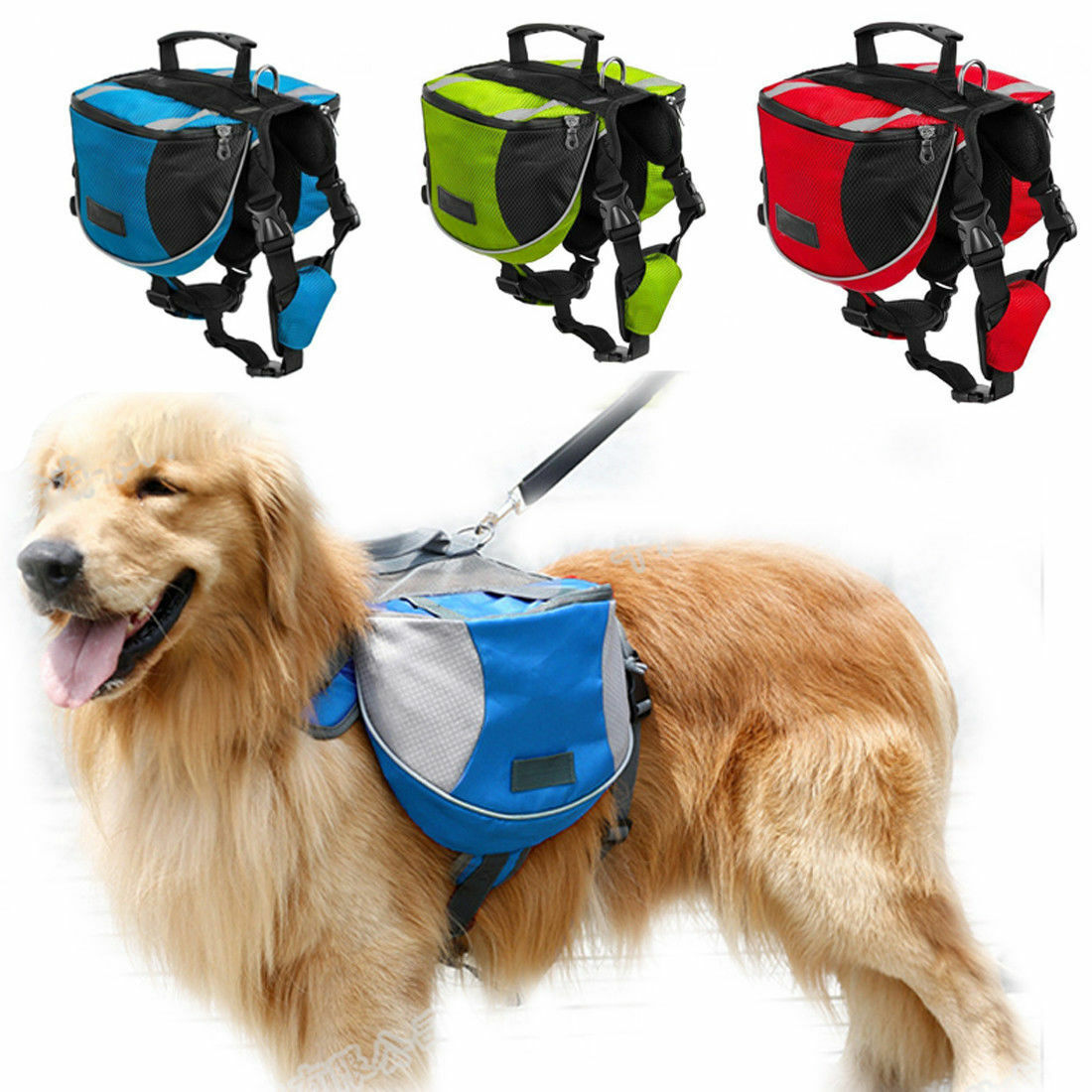 Multi Pocket Dog Saddle Bag Multi Pocket Dog Saddle Bag