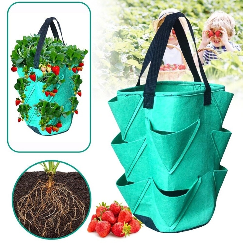 Multi Pocket Hanging Strawberry Planter Multi Pocket Hanging Strawberry Planter