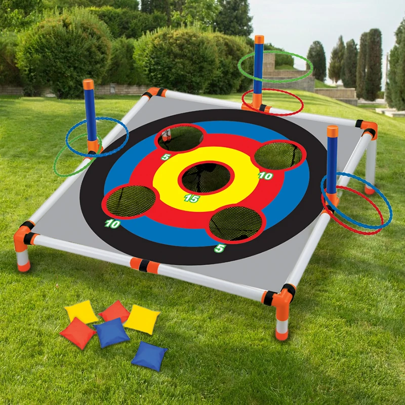 Multi-purpose Cornhole Set Ferrule Toss Game With 6 Sandbag Bean Bags Portable for Family Gathering Travel Camping Party Multi-purpose Cornhole Set Ferrule Toss Game With 6 Sandbag Bean Bags Portable for Family Gathering Travel Camping Party