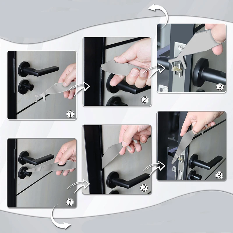 Multi-Purpose Lever Tool Stainless Steel Durable Locksmith Tool Mini Portable Pry Bar Hand Tool for Firefighter/Police Multi-Purpose Lever Tool Stainless Steel Durable Locksmith Tool Mini Portable Pry Bar Hand Tool for Firefighter/Police