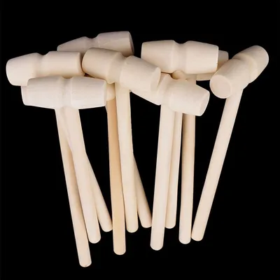 Multi Purpose Mini Wooden Hammers (10Pcs) Multi Purpose Mini Wooden Hammers (10Pcs)