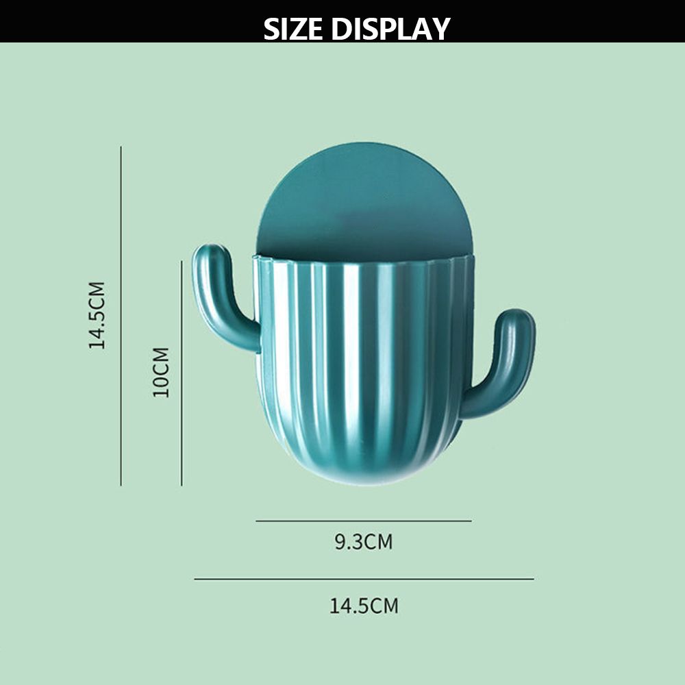 Multi Purpose Self Adhesive Wall Cactus Toothbrush Holder Multi Purpose Self Adhesive Wall Cactus Toothbrush Holder