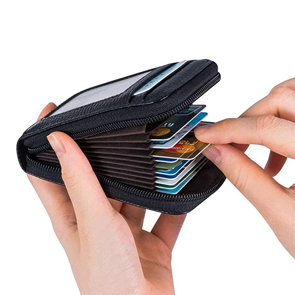 Multi Slot Faux Leather Card Holder