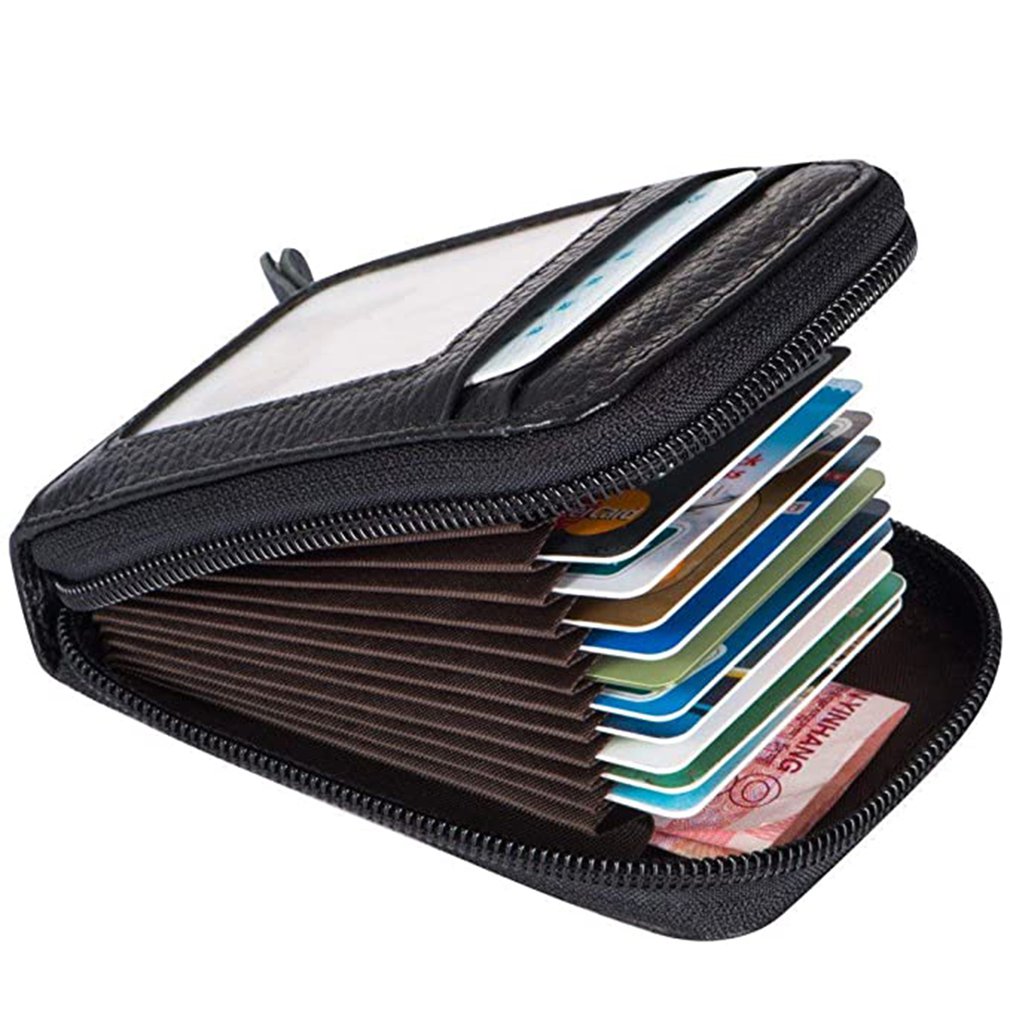 Multi Slot Faux Leather Card Holder