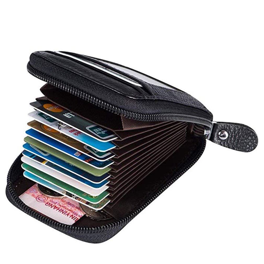 Multi Slot Faux Leather Card Holder