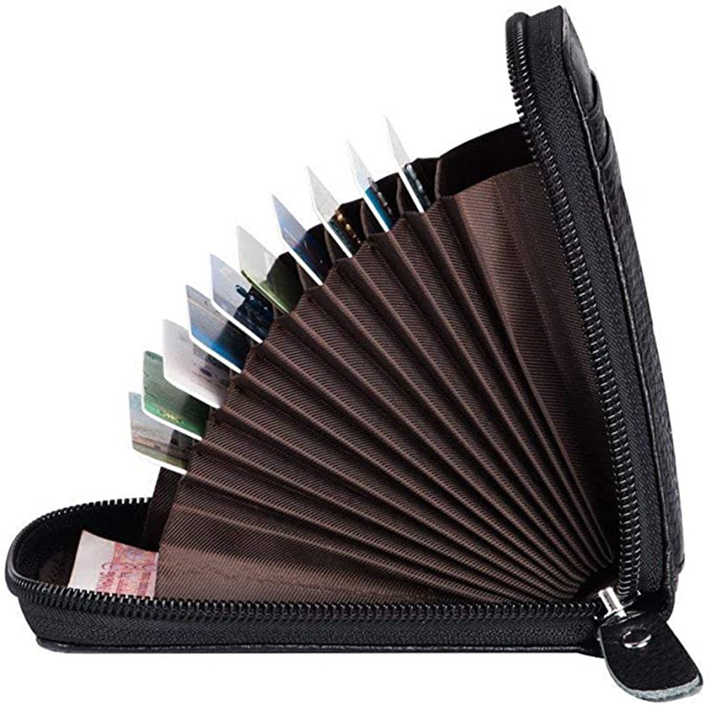 Multi Slot Faux Leather Card Holder