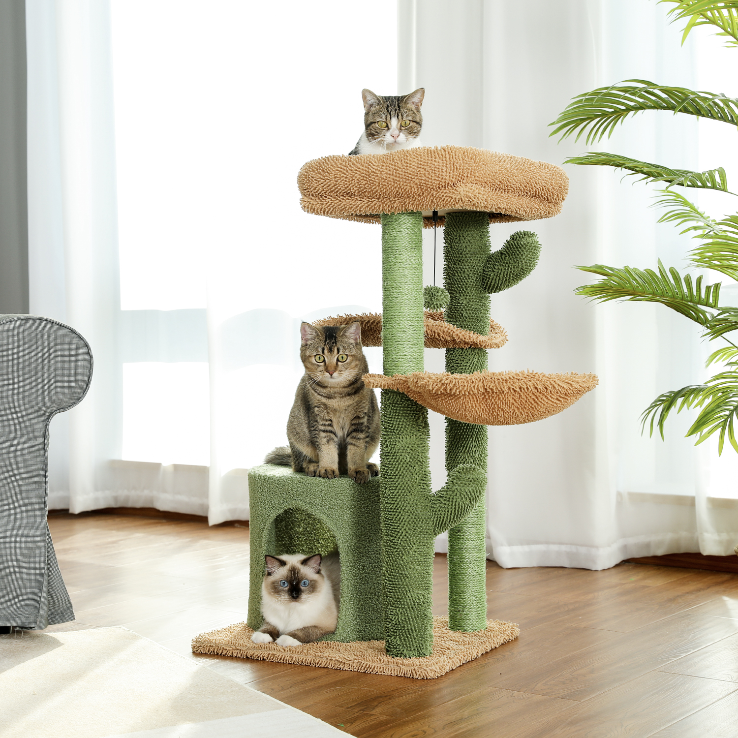 Multi Tier Cactus Cat Tower Multi Tier Cactus Cat Tower