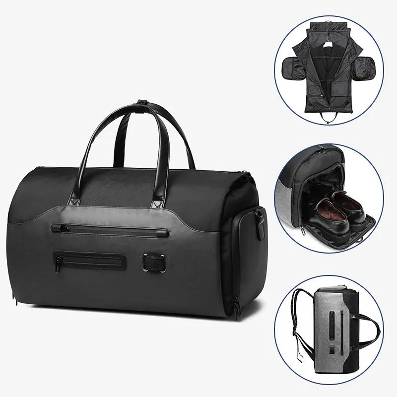 Multifunction Men Suit Storage Travel Bag Large Capacity Luggage Handbag Male Waterproof Travel Duffel Bag Shoes Pocket