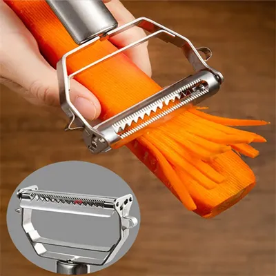 Multifunction Peeler Vegetable Fruit Peeler Stainless Steel Durable Potato Slicer Household Shredder Carrot Peeler