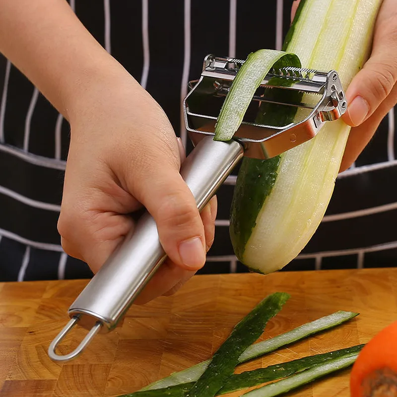 Multifunction Peeler Vegetable Fruit Peeler Stainless Steel Durable Potato Slicer Household Shredder Carrot Peeler