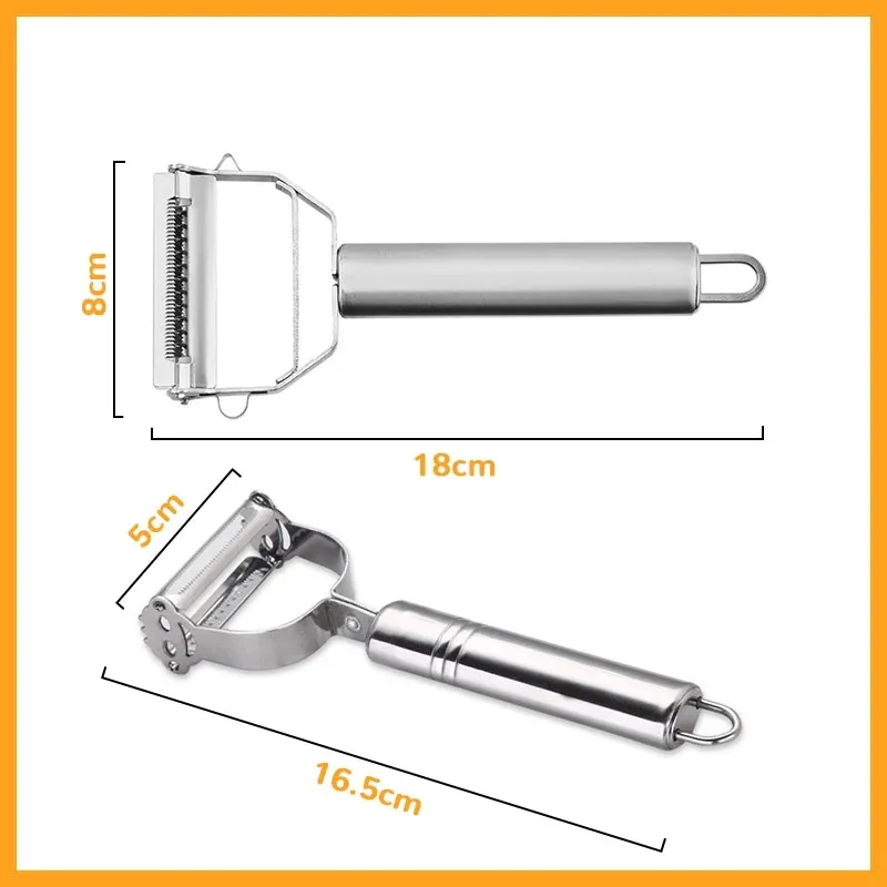 Multifunction Peeler Vegetable Fruit Peeler Stainless Steel Durable Potato Slicer Household Shredder Carrot Peeler