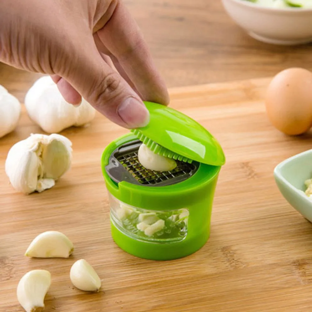 Multifunction Plastic Garlic Press Presser Crusher Slicer Grater Dicing Slicing and Storage Kitchen Vegetable Tool Multifunction Plastic Garlic Press Presser Crusher Slicer Grater Dicing Slicing and Storage Kitchen Vegetable Tool