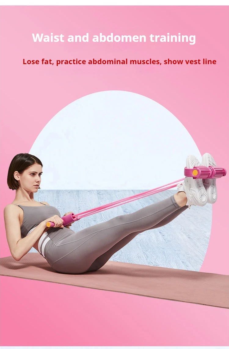 Multifunction Tension Rope Resistance Band Elastic Pedal Puller Leg Stretching Slimming Training Portable Fitness