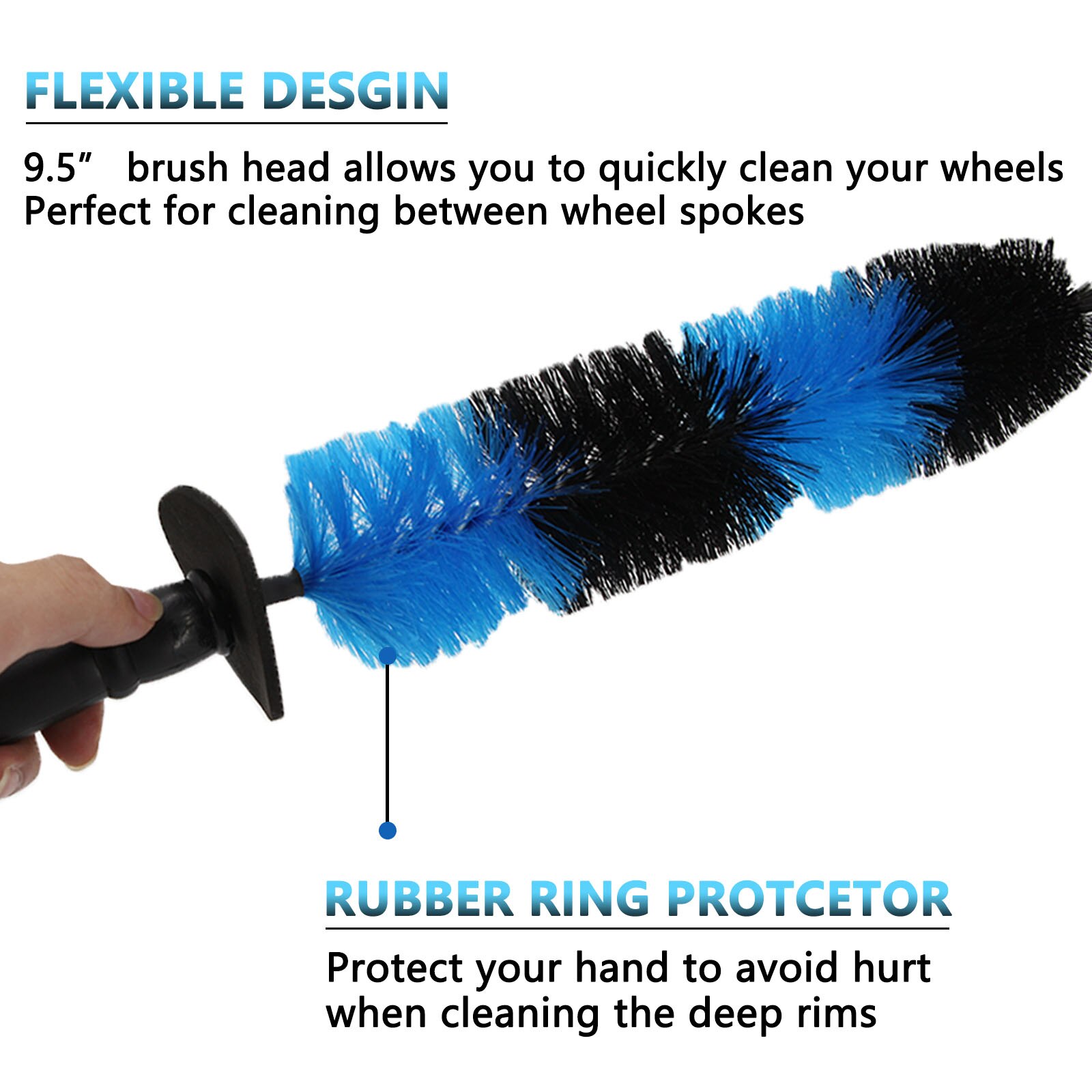 Multifunction Tire and Wheel Cleaning Brush Multifunction Tire and Wheel Cleaning Brush