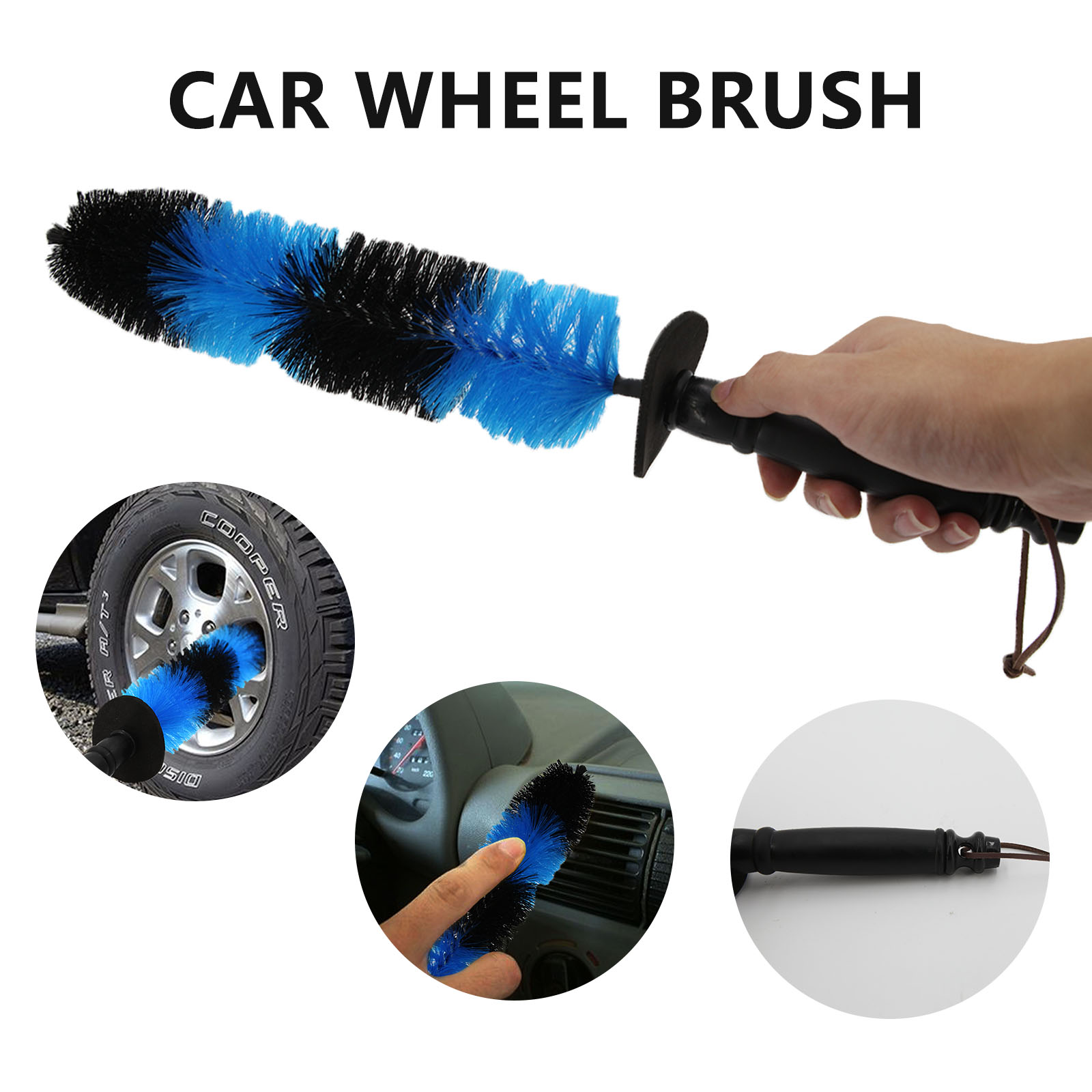 Multifunction Tire and Wheel Cleaning Brush Multifunction Tire and Wheel Cleaning Brush
