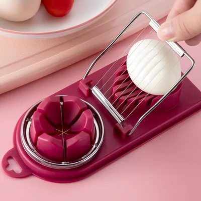 Multifunctional Egg Cutter Stainless Steel Egg Slicer Sectioner Cutter Mold Flower Shape Luncheon Meat Cutter