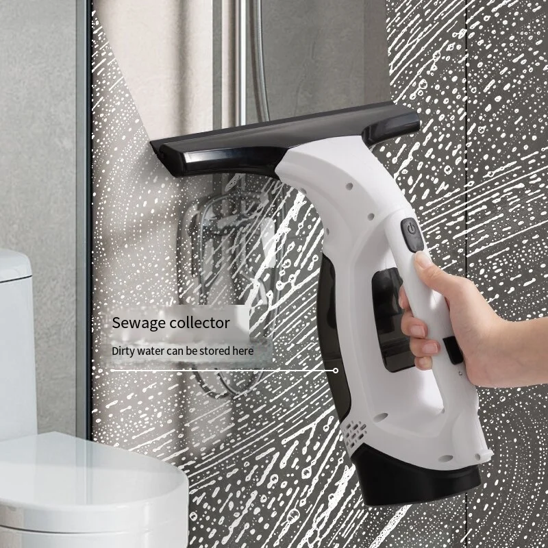 Multifunctional Electric Cordless Window Cleaner Machine White Cordless Rechargeable Automatic Portable Glass Cleaner