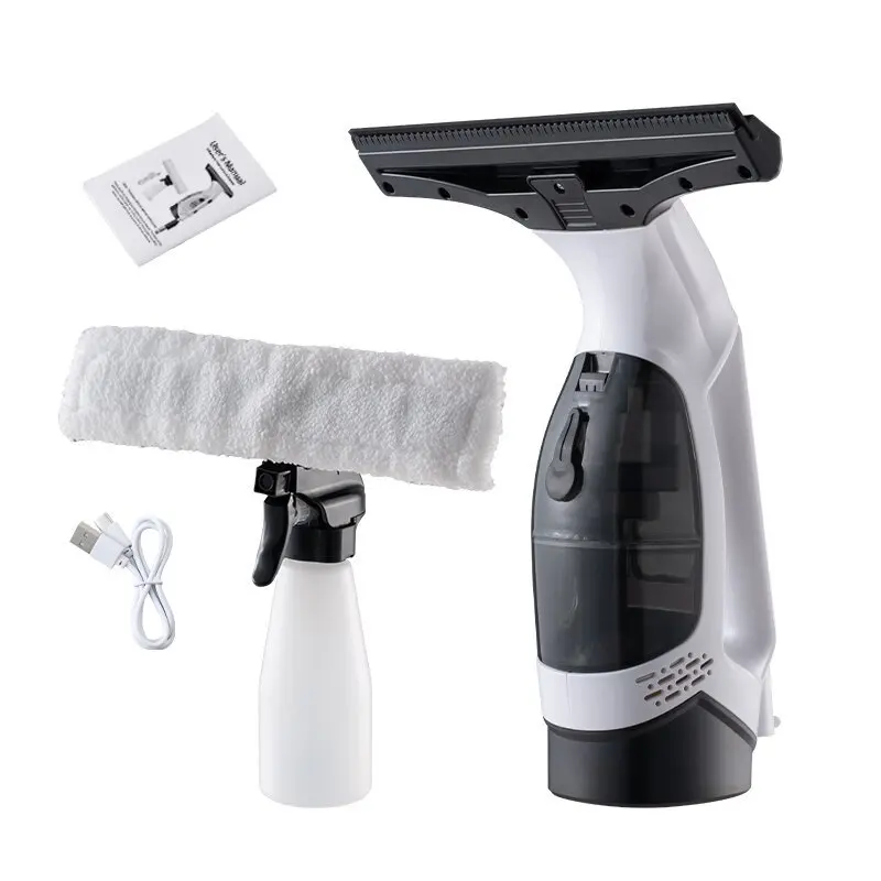 Multifunctional Electric Cordless Window Cleaner Machine White Cordless Rechargeable Automatic Portable Glass Cleaner