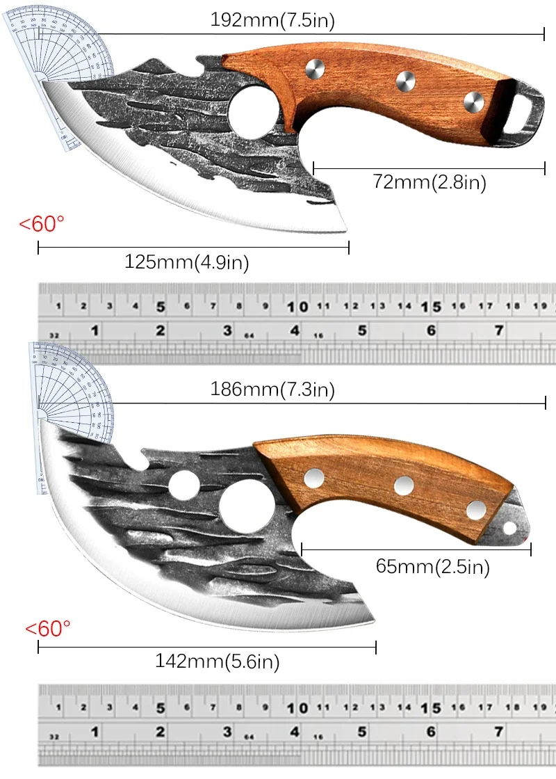 Multifunctional Kitchen Knife Stainless Steel Forged Knife Meat Cleaver Boning Knife with Bottle Opener Portable Pocket