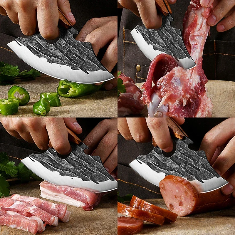 Multifunctional Kitchen Knife Stainless Steel Forged Knife Meat Cleaver Boning Knife with Bottle Opener Portable Pocket Multifunctional Kitchen Knife Stainless Steel Forged Knife Meat Cleaver Boning Knife with Bottle Opener Portable Pocket