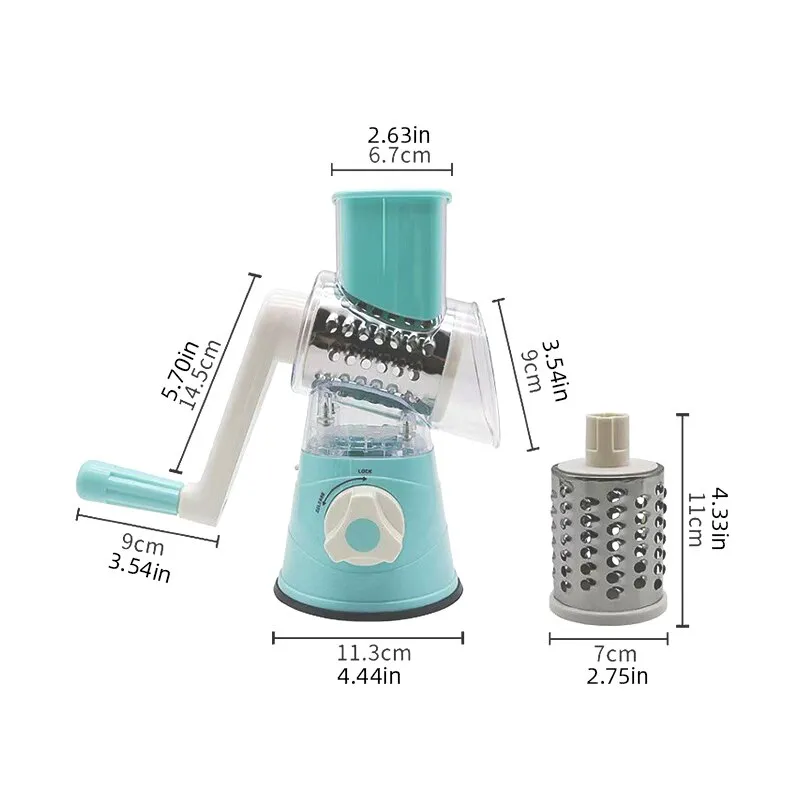 Multifunctional Roller Vegetable Cutter Hand Crank Home Kitchen Shredder Potato Grater Multifunctional Roller Vegetable Cutter Hand Crank Home Kitchen Shredder Potato Grater