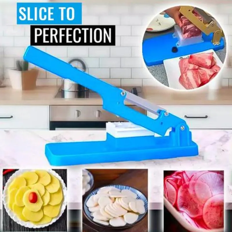 Multifunctional Table Slicer Frozen Meat Cutting Machine Beef Herb Mutton Rolls Cutter Fruit Vegetable Easy Slice