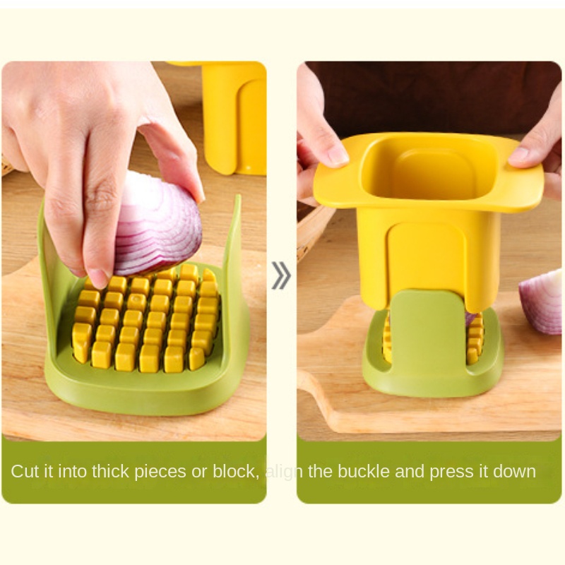 Multifunctional Vegetable Chopper French Fries Cutter Household Hand Pressure Onion Dicer Cucumber Potato Slicer