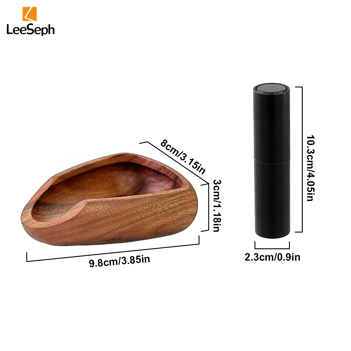 Multifunctional Wooden Coffee Bean Dosing Cup and Light Spray Bottle Barista Set for Enhance Brewing Coffee Experience