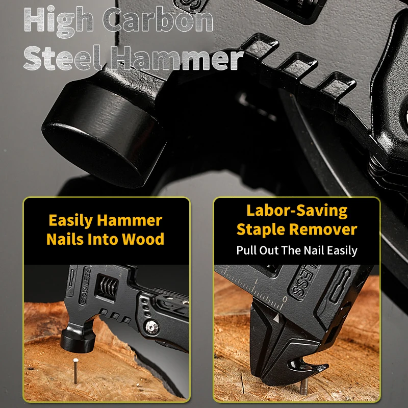 Multifunctional Wrench Hammer Knife Pliers Outdoor Camping Survival Tool Labor Saving Tool Stainless Steel Multi-tool Multifunctional Wrench Hammer Knife Pliers Outdoor Camping Survival Tool Labor Saving Tool Stainless Steel Multi-tool