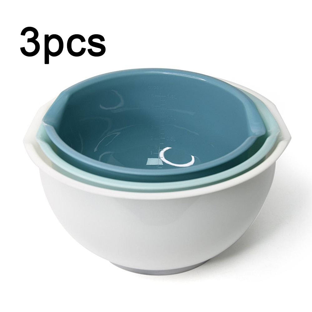 Multipurpose Plastic Mixing Bowls (3 Pcs)