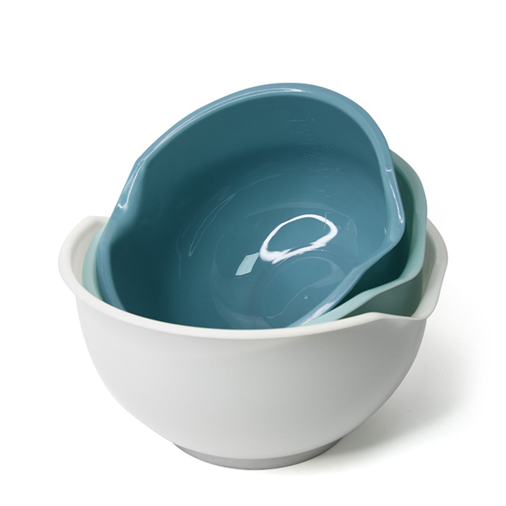 Multipurpose Plastic Mixing Bowls (3 Pcs)