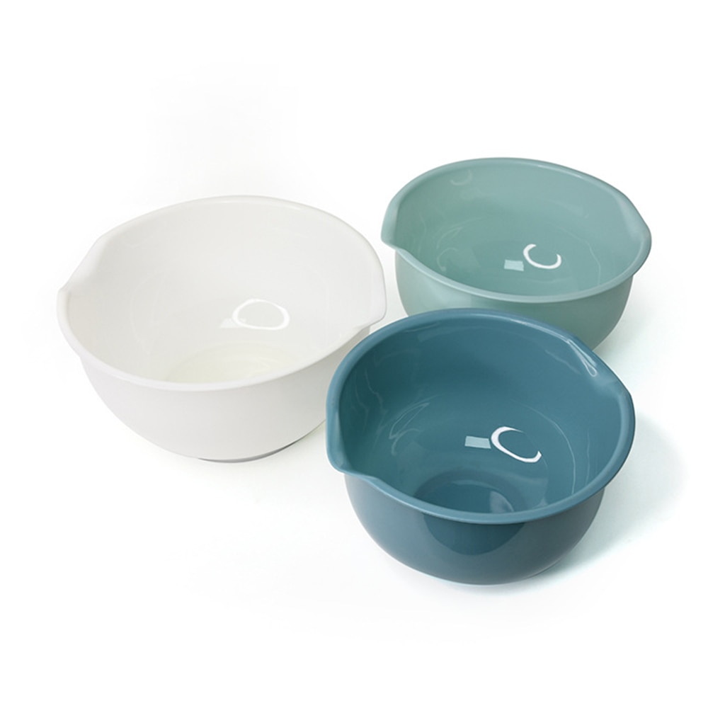 Multipurpose Plastic Mixing Bowls (3 Pcs)