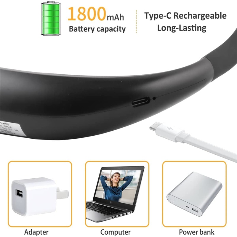 Multipurpose Rechargeable Dimmable LED Neck Light