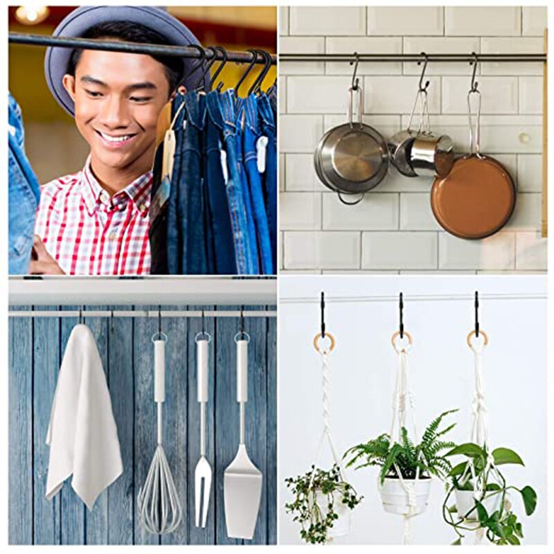 Multipurpose S Hanging Hooks (10 Pcs)