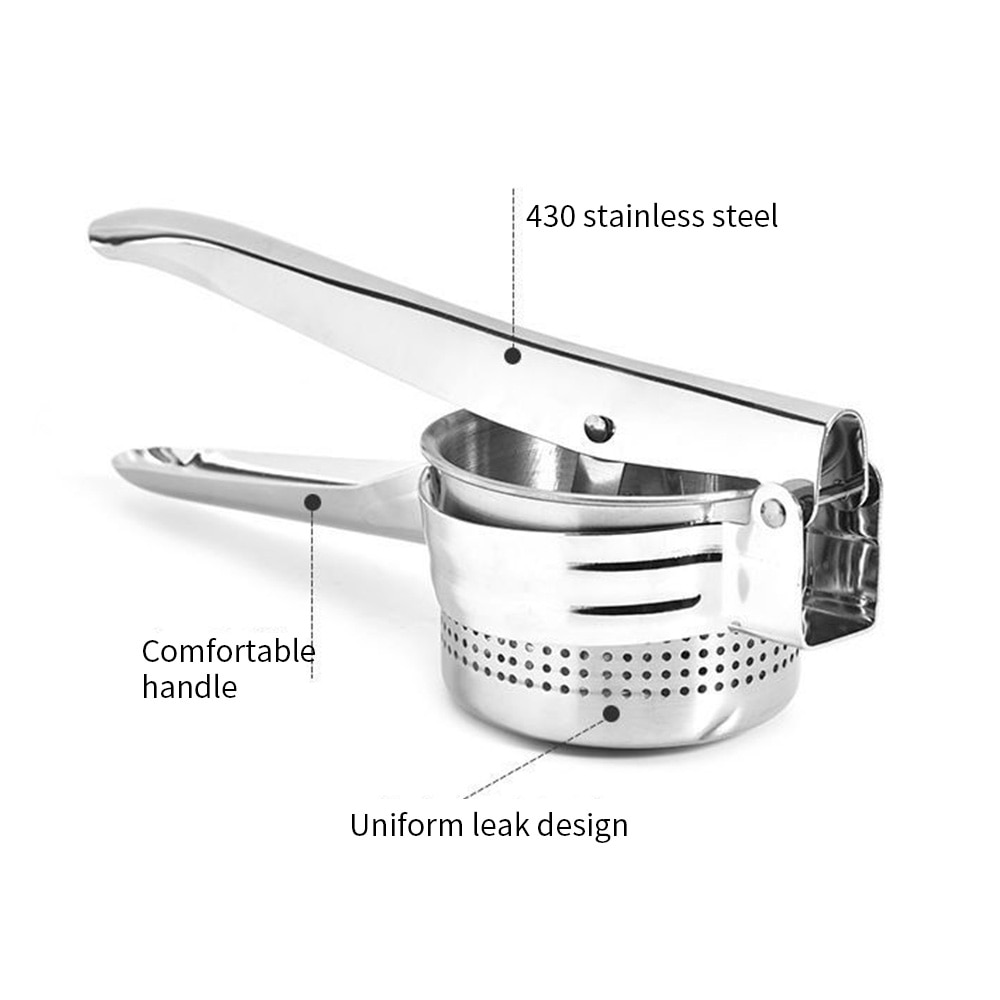 Multipurpose Stainless Steel Potato Ricer and Fruit Squeezer Multipurpose Stainless Steel Potato Ricer and Fruit Squeezer