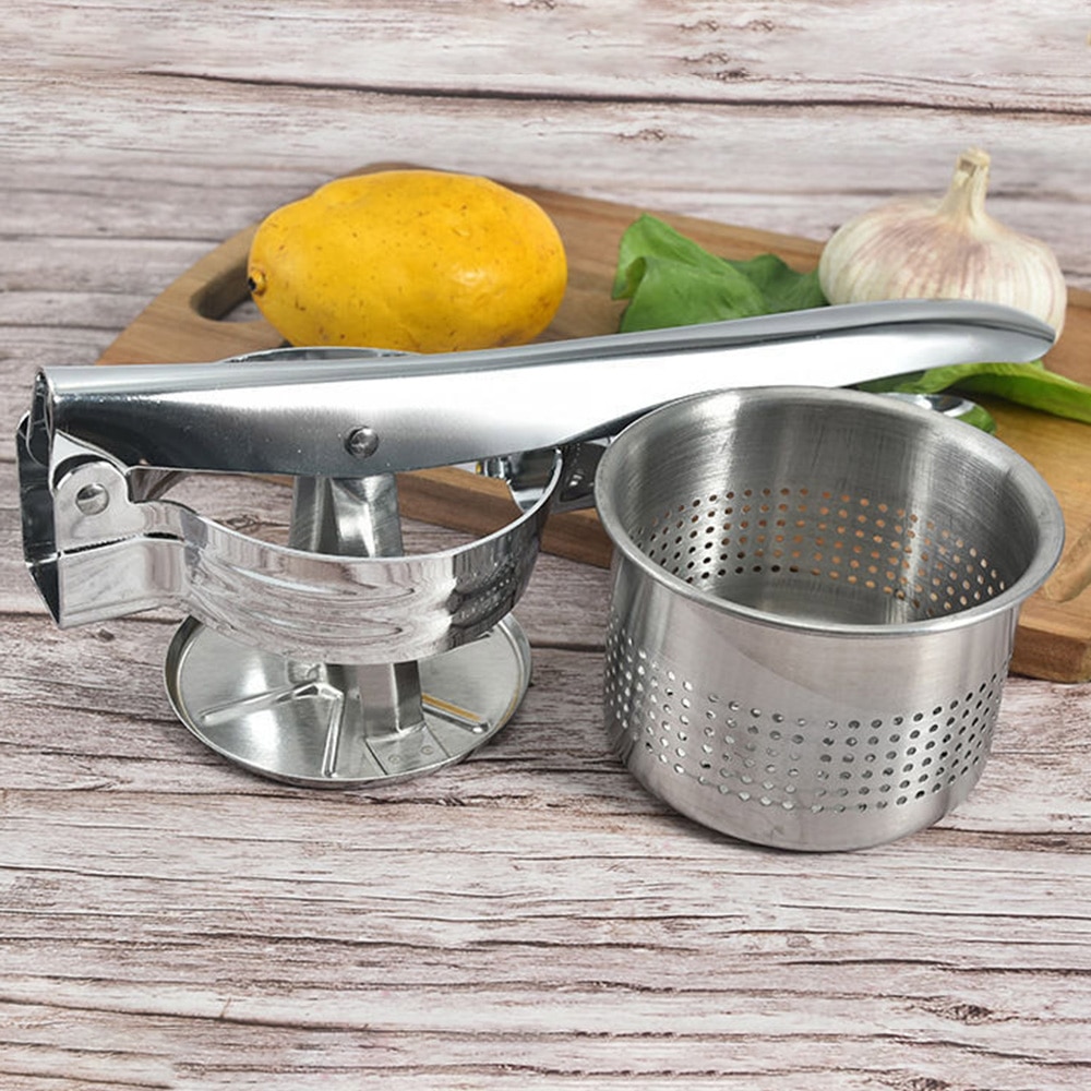 Multipurpose Stainless Steel Potato Ricer and Fruit Squeezer Multipurpose Stainless Steel Potato Ricer and Fruit Squeezer